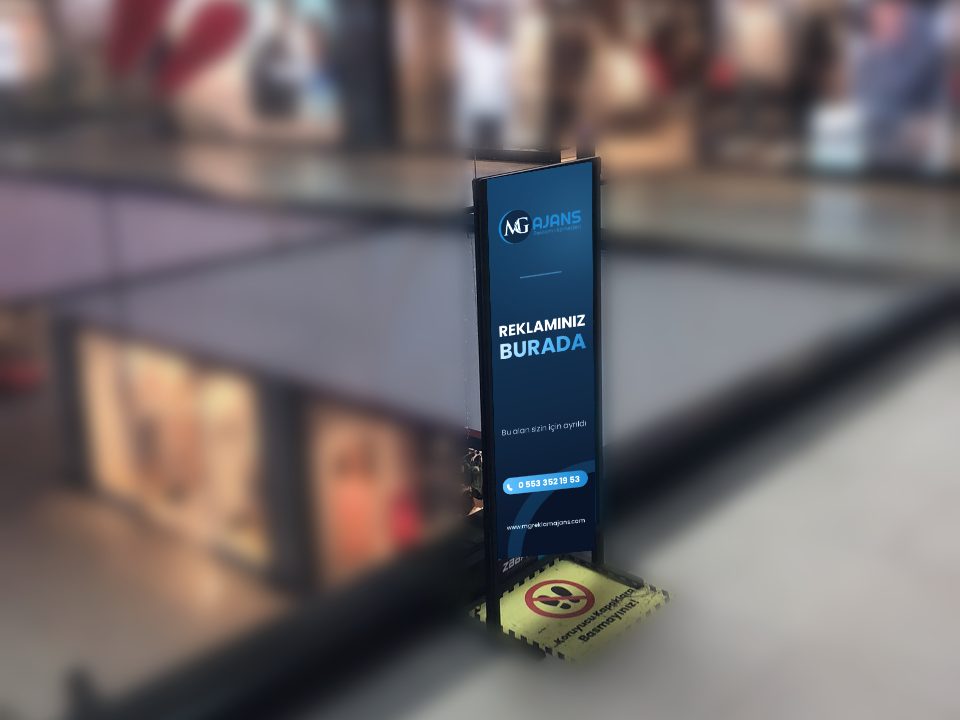 Ayaklı Pano – MG Ajans reklam uygulaması
