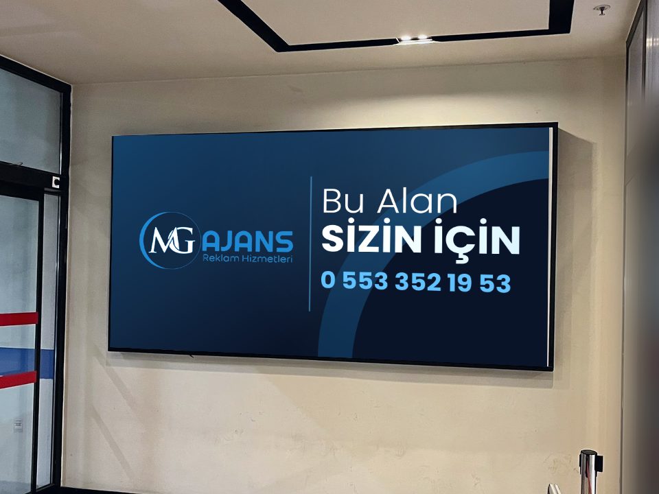 Giriş Holü Işıklı Pano – MG Ajans reklam uygulaması