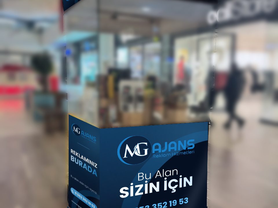 Kiosk / Stand Giydirme – MG Ajans reklam uygulaması